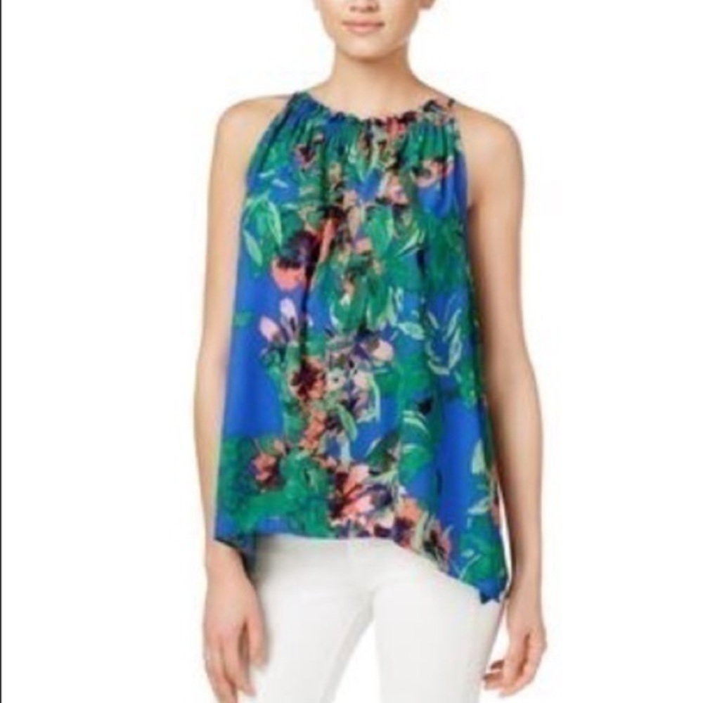 Rachel Roy Womens Melinda Asymmetrical Halter Top